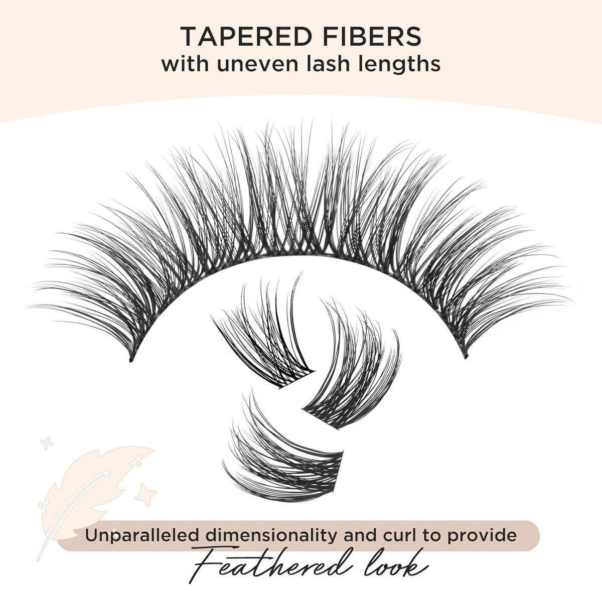 PopUp Lash Clusters 144 Pcs Cluster Lashes DIY Cluster Eyelash Extensions Mega Volume Reusable