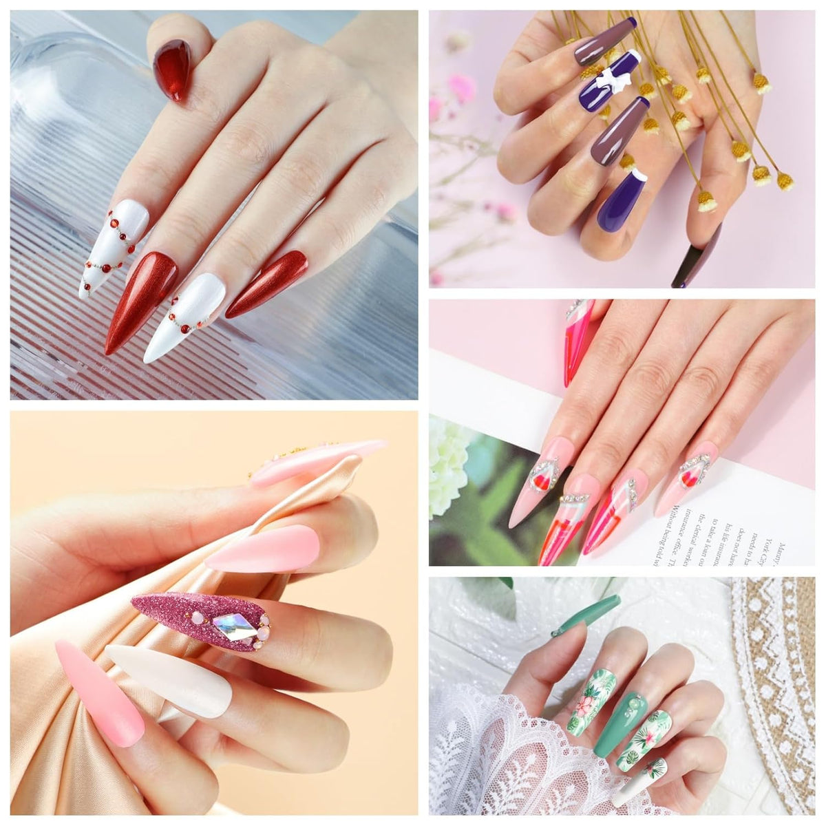 COSCELIA 66pcs Gel Nail Polish Kit with U V light and Drill Starter Kit 35 Colors Fall Gel Polish