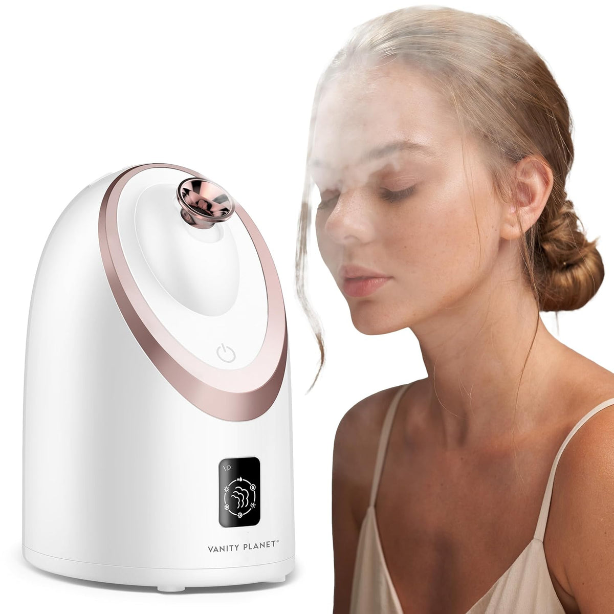 Senia Hot and Cold Facial Steamer by Vanity Planet - Detoxifying Aromatherapy Facial Steamer with