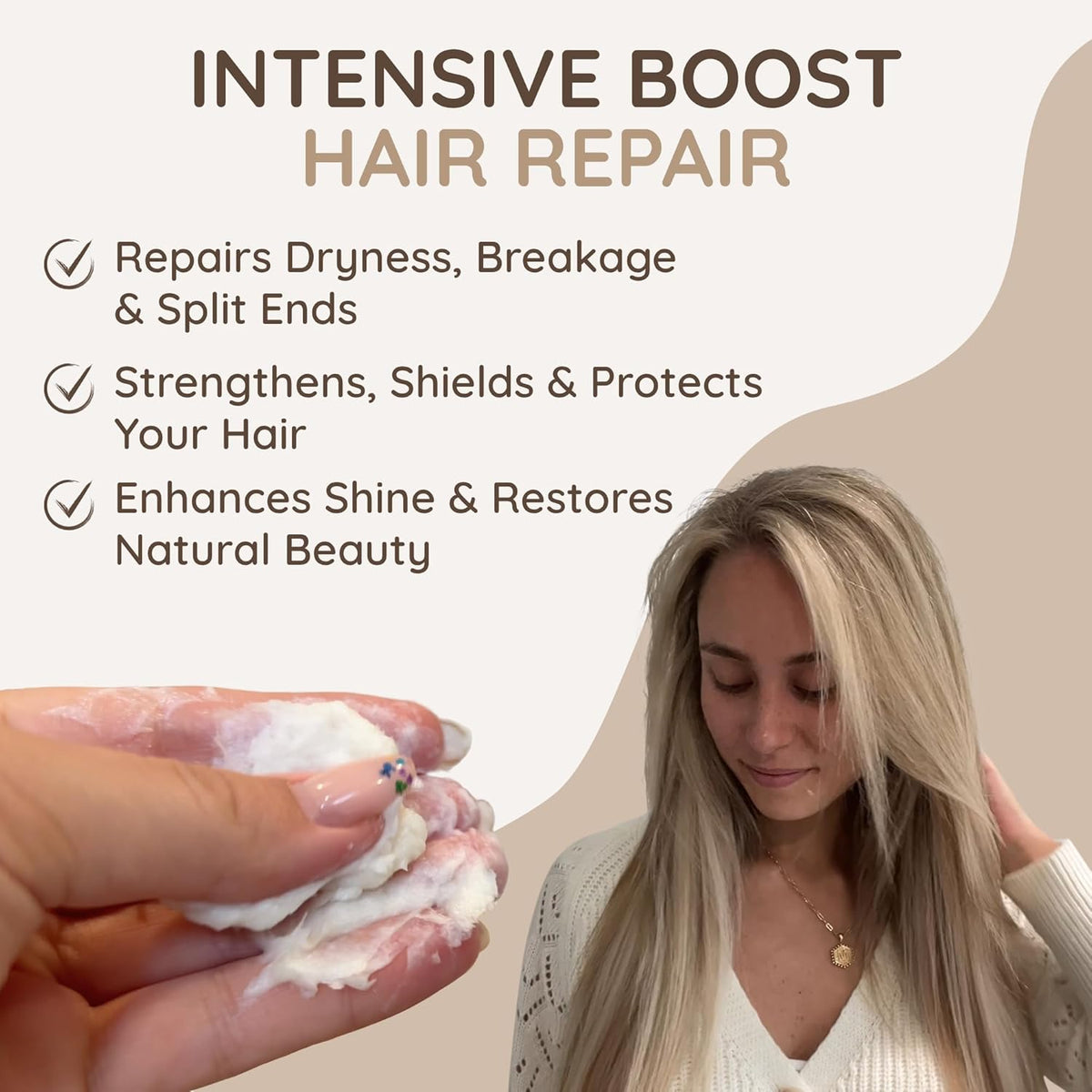 VITAMINS hair cosmetics Keratin Hair Mask - Protein Repair Keratin Treatment - Deep Conditioner for