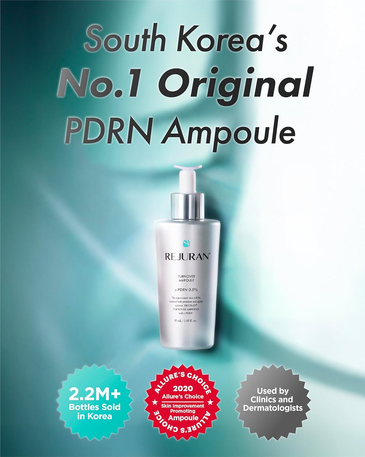 REJURAN® Turnover Ampoule, c-PDRN® [Larger Size] - Original Salmon DNA PDRN Face Serum for