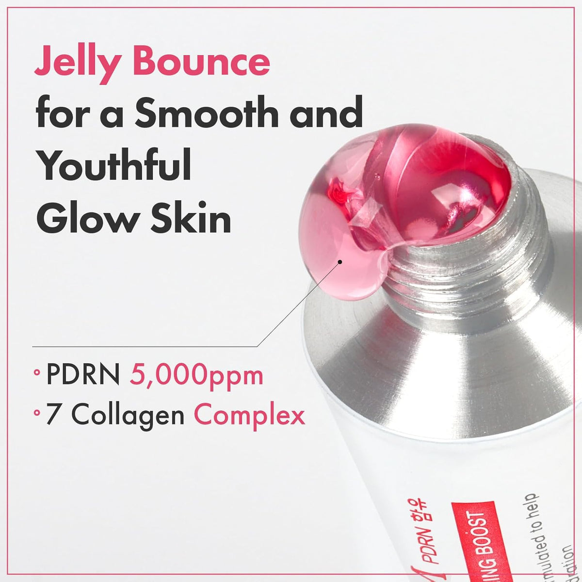 PDRN Collagen Jelly Cream, 5,000ppm Salmon DNA PDRN, Niacinamide, Hydrolyzed Collagen, Glow