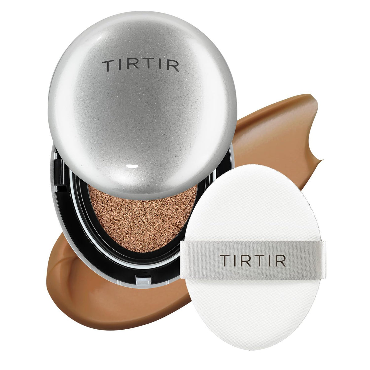 TIRTIR Mask Fit Aura Silver Cushion Foundation | Semi-glow Finish, Natural Coverage, Moisturizing