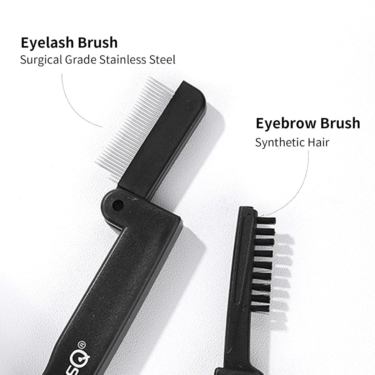 Eyelash Comb MSQ Eyelash Separator Folding Eyelash Comb Brow Brush Mascara Applicator Eyelash &