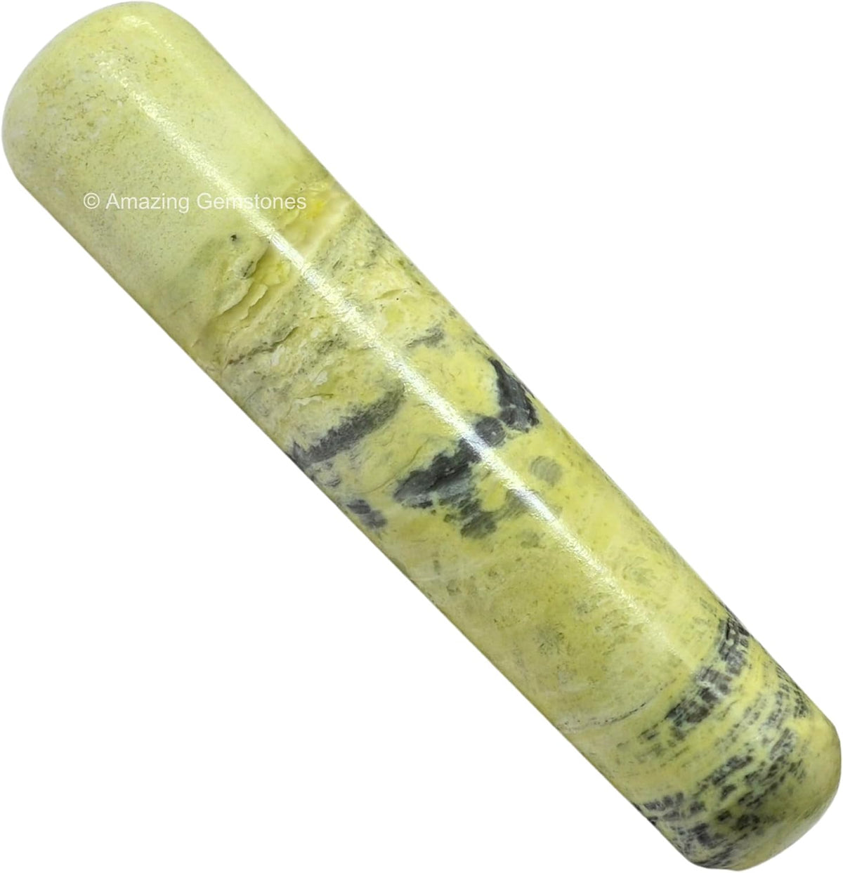 Amazing Gemstone Serpentine Crystal Wand Massage Stick - Pelvic Wand Gua Sha for Adults - Crystals