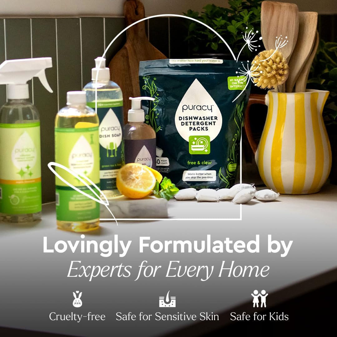 Puracy Body Wash Refill, Natural Body Wash, 98.6% Pure Plant Ingredients, Moisturizing Shower Gel