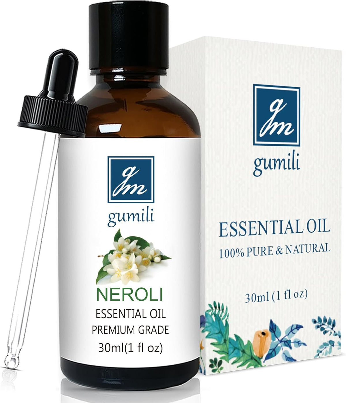 Neroli Essential Oil 1 Oz- 100% Pure & Undiluted Orange Blossom Oil for Diffuser, Skin Care