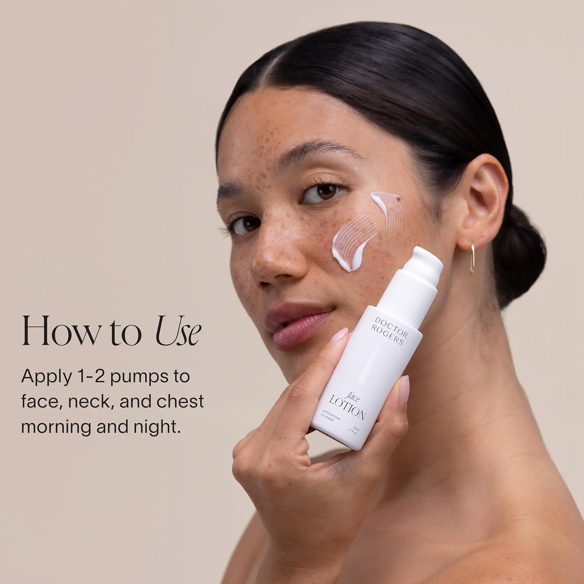 Doctor Rogers Face Lotion. Unscented Moisturizing Lotion for Sensitive Skin. Lightweight Hydration.