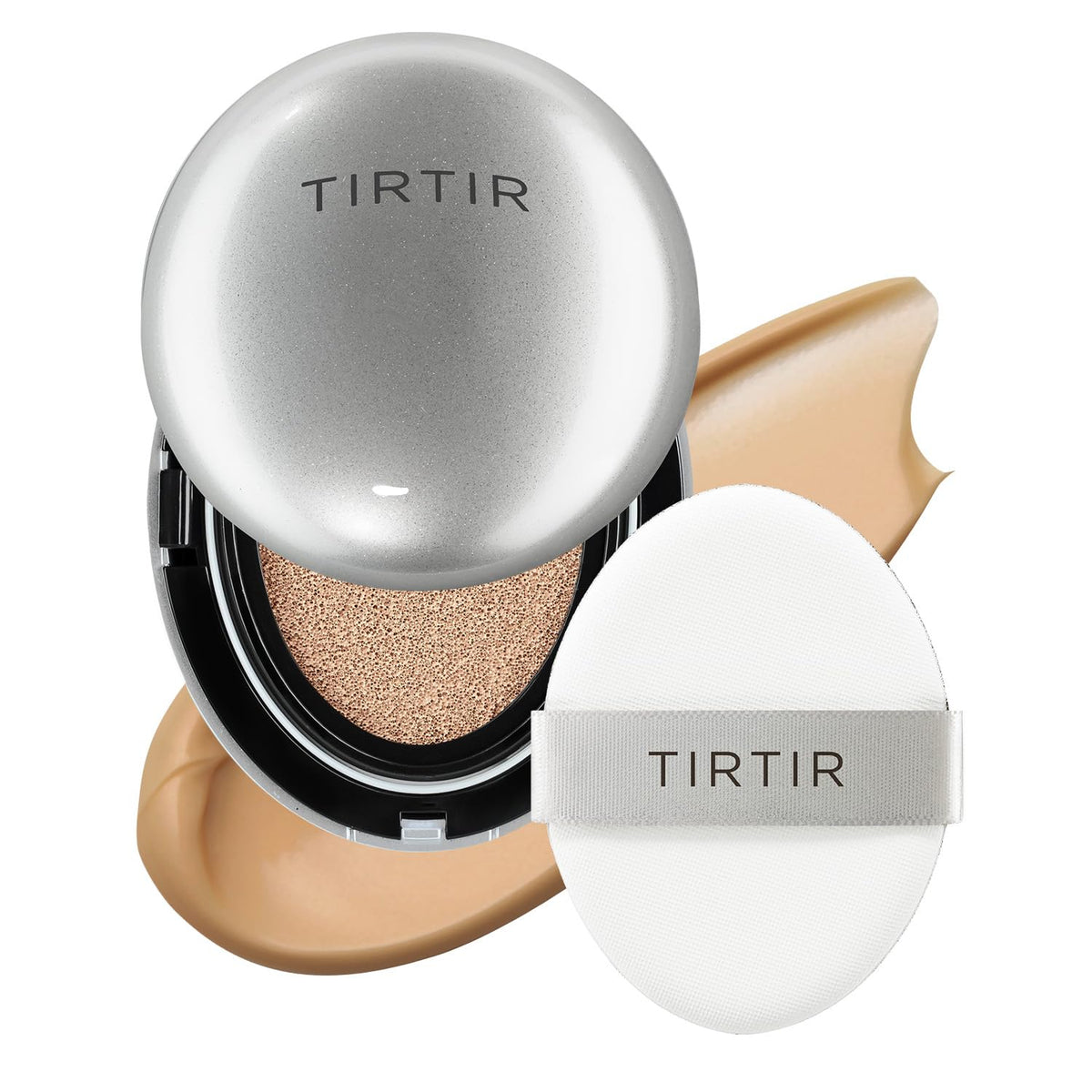 TIRTIR Mask Fit Aura Silver Cushion Foundation | Semi-glow Finish, Natural Coverage, Moisturizing