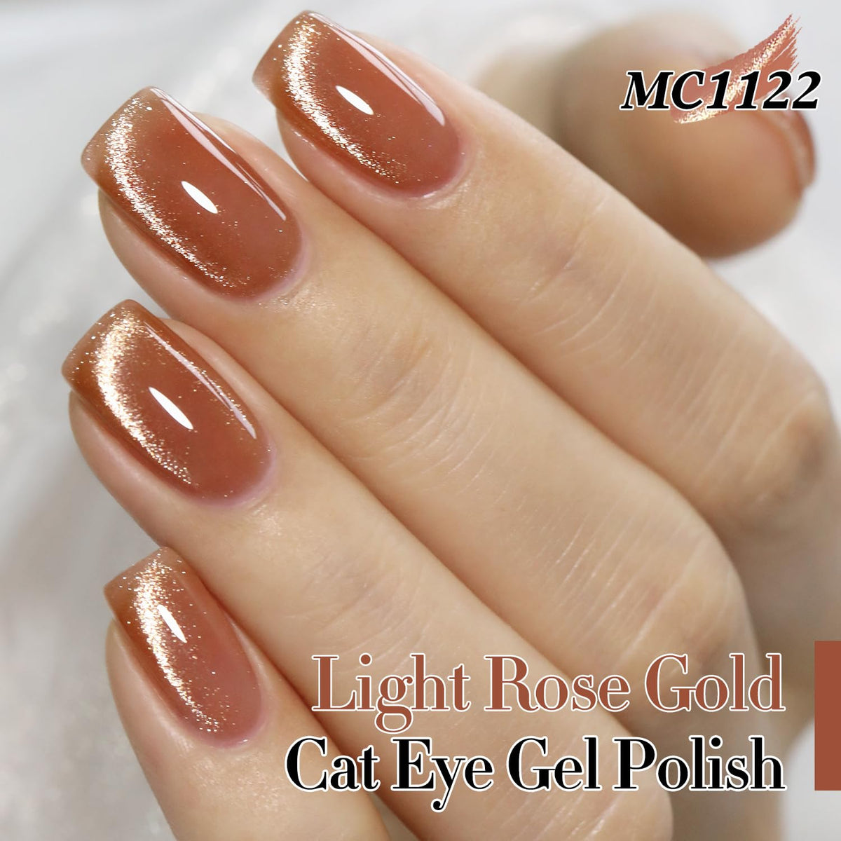 Double Rhythm 15ML Ice Glass Cat Eye Gel Polish with Magnet Holographic Glitter Shimmer Translucent
