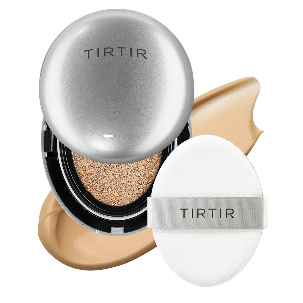 TIRTIR Mask Fit Aura Silver Cushion Foundation | Semi-glow Finish, Natural Coverage, Moisturizing