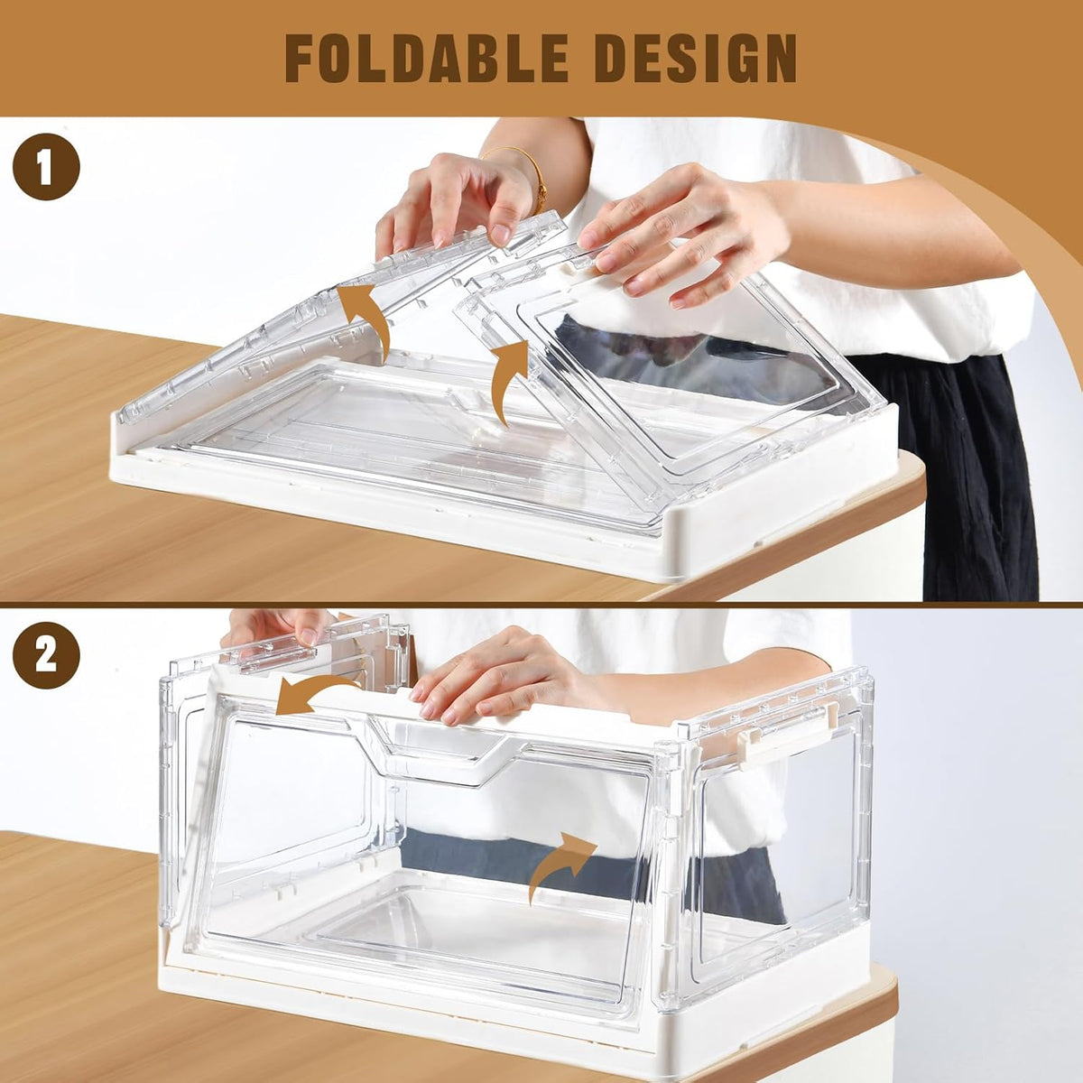 Collapsible Plastic Storage Bins with WheelsClear Stackable Storage Bins with Lid Stackable Storage