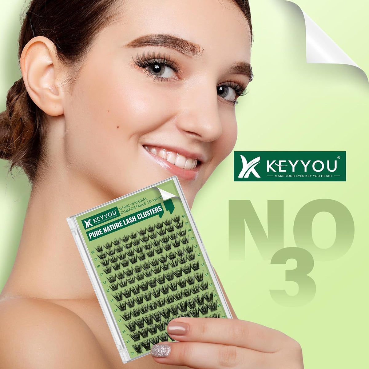 Natural Lash Clusters Wispy Eyelash Clusters 144 pcs Cluster Eyelash Extensions D Curl Individual