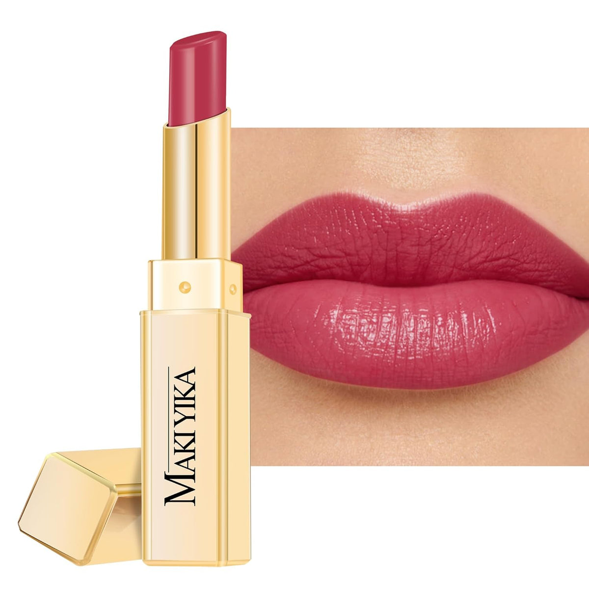 MAKI YIKA Moisture Berry Red Lipstick for Women Hydrate Lip Gloss for Dry Cracked Lips Weightless