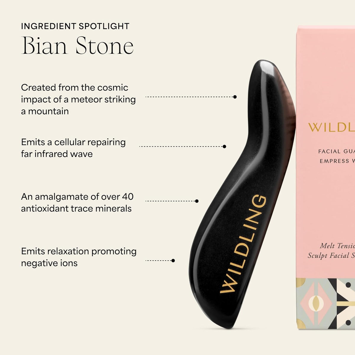 WILDLING Empress Wand | Facial Massage Wand I Designed to Sculpt Jawline + Relieve Tension in The