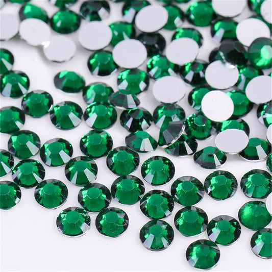 1000 Pieces SS20 5mm Flatback Rhinestones Clear Glass Round Gems Crystals for Nail Art DIY Crafts