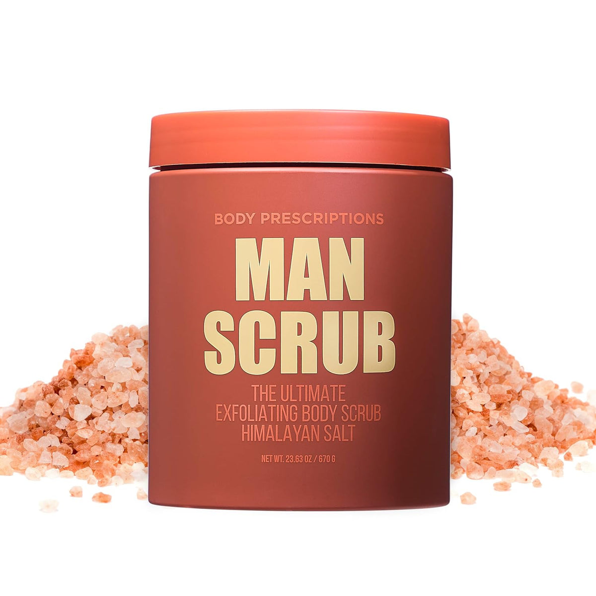 Body Prescriptions Men’s Exfoliating Body Scrub – Ultimate Skin Cleansing Wash in Jar with
