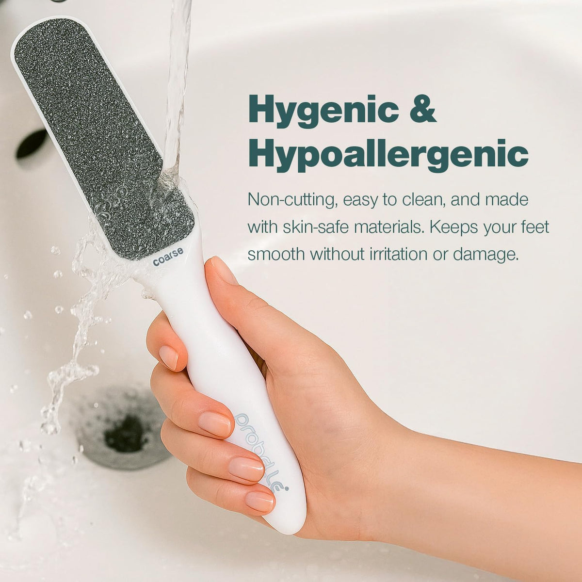 Probelle Double Sided Multidirectional Nickel Foot File Callus Remover - Immediately Reduces