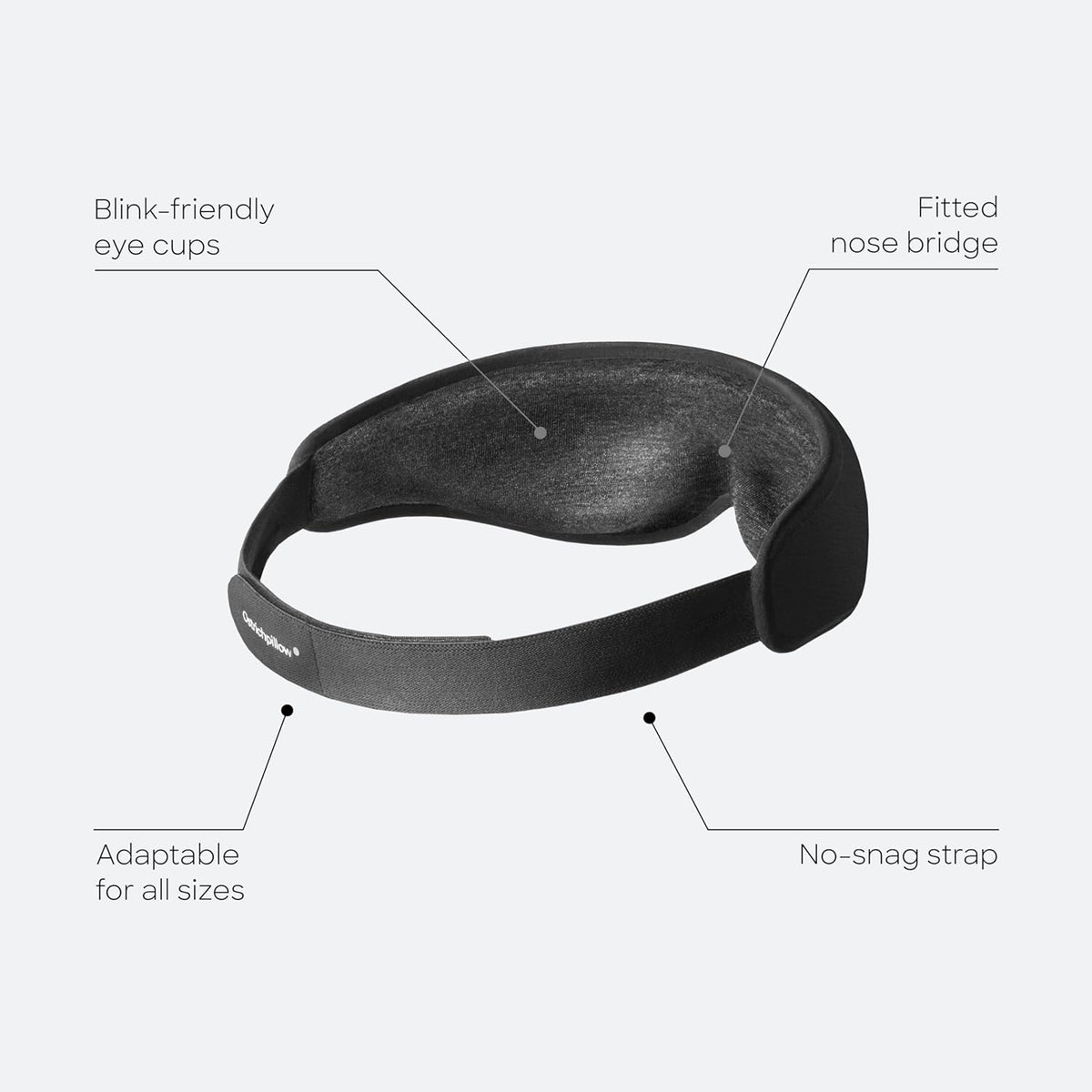 Ostrichpillow Eye Mask, Sleep Mask for Men Women 100% Blackout, No Pressure On Eyes, Soft &