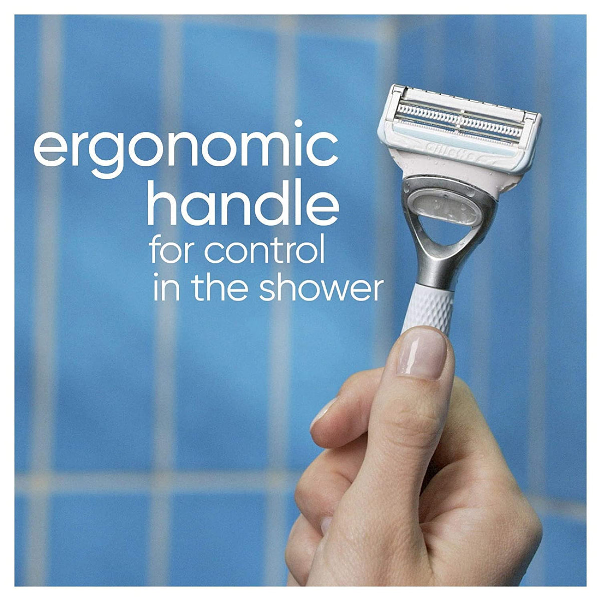 Gillette Venus for Pubic Hair and Skin, 1 Razor Handle + 2 Blade Refills, 2-in-1 Cleanser + Shave
