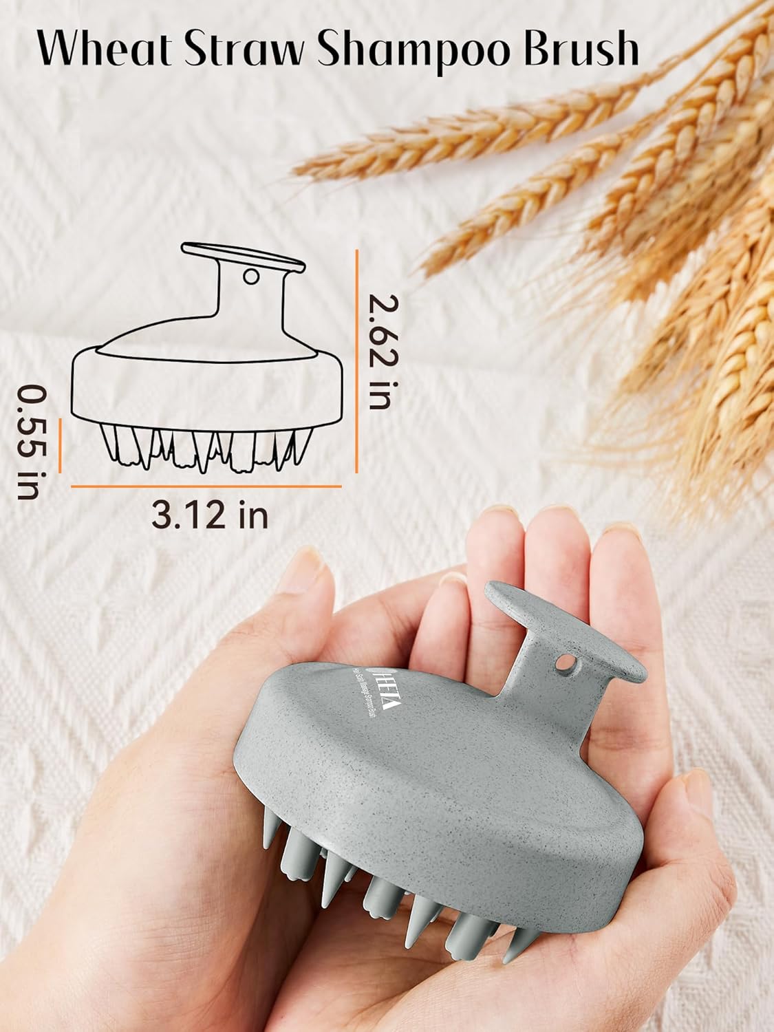 HEETA Hair Scalp Massager for Hair Growth, Shampoo Brush, Scalp Scrubber Exfoliator with Soft