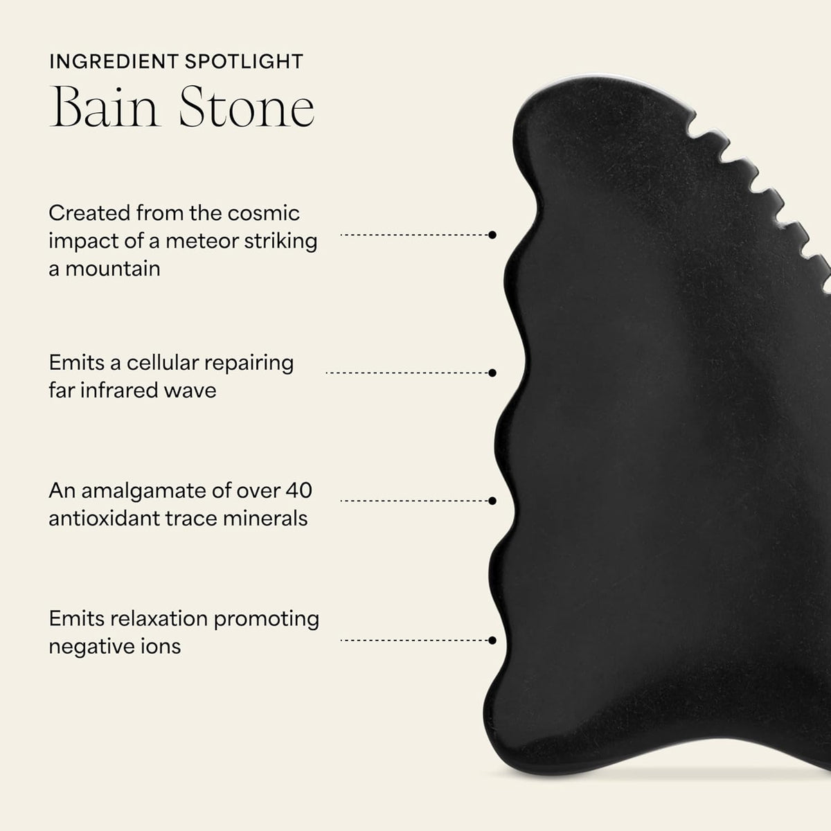 Wildling Aura Stone Gua Sha Body Stone I Body Massage Stone to Tighten, Tone, Sculpt + Smooth I