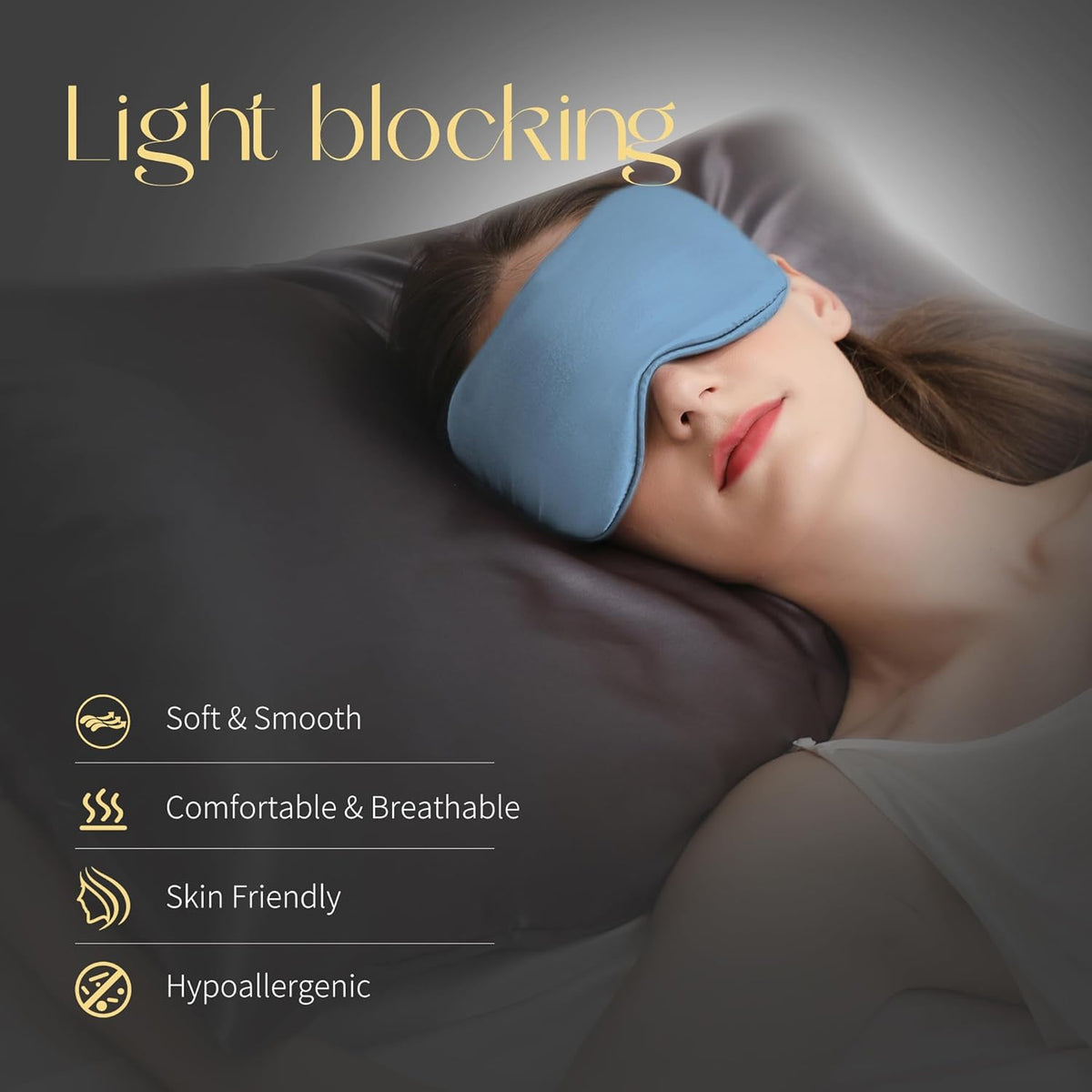 ZIMASILK Adjustable 100% 22 Momme Mulberry Silk Sleep Mask for Sleeping, Filled with Premium
