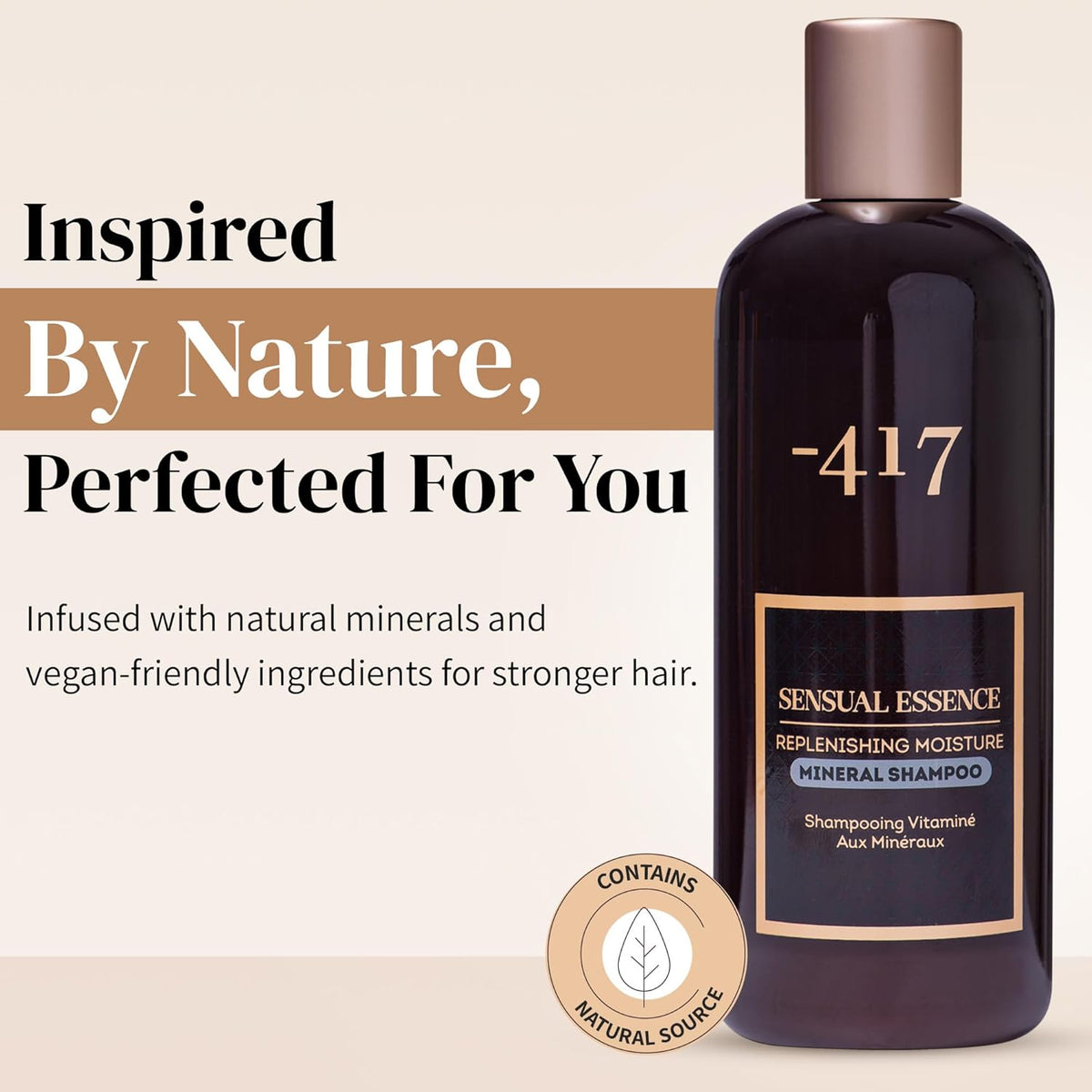 -417 Dead Sea Cosmetics Replenishing Moisture Mineral Shampoo - Cleansing & Nourishing - Perfect