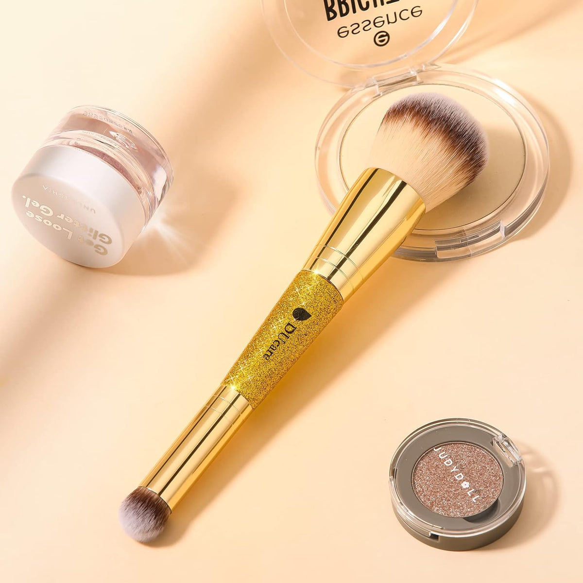 DUcare Powder Concealer Brush Foundation Makeup Brushes Double Ended Perfect for Rounded Taperd