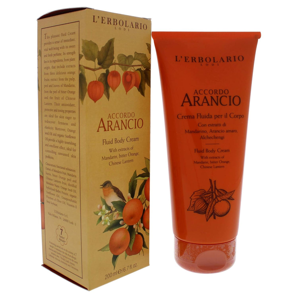 L'Erbolario Fluid Body Cream - Hydrating Body Butter for Dry Skin with Sunflower Oil - Skin Care