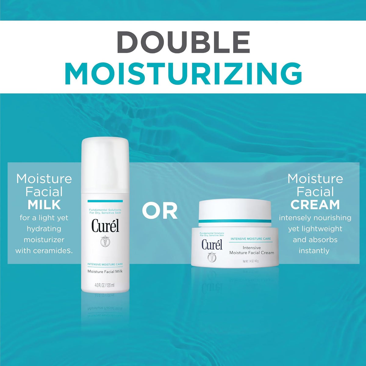 Curel Japanese Skin Care Moisture Facial Milk Moisturizer, Daily Face Lotion for Dry Sensitive