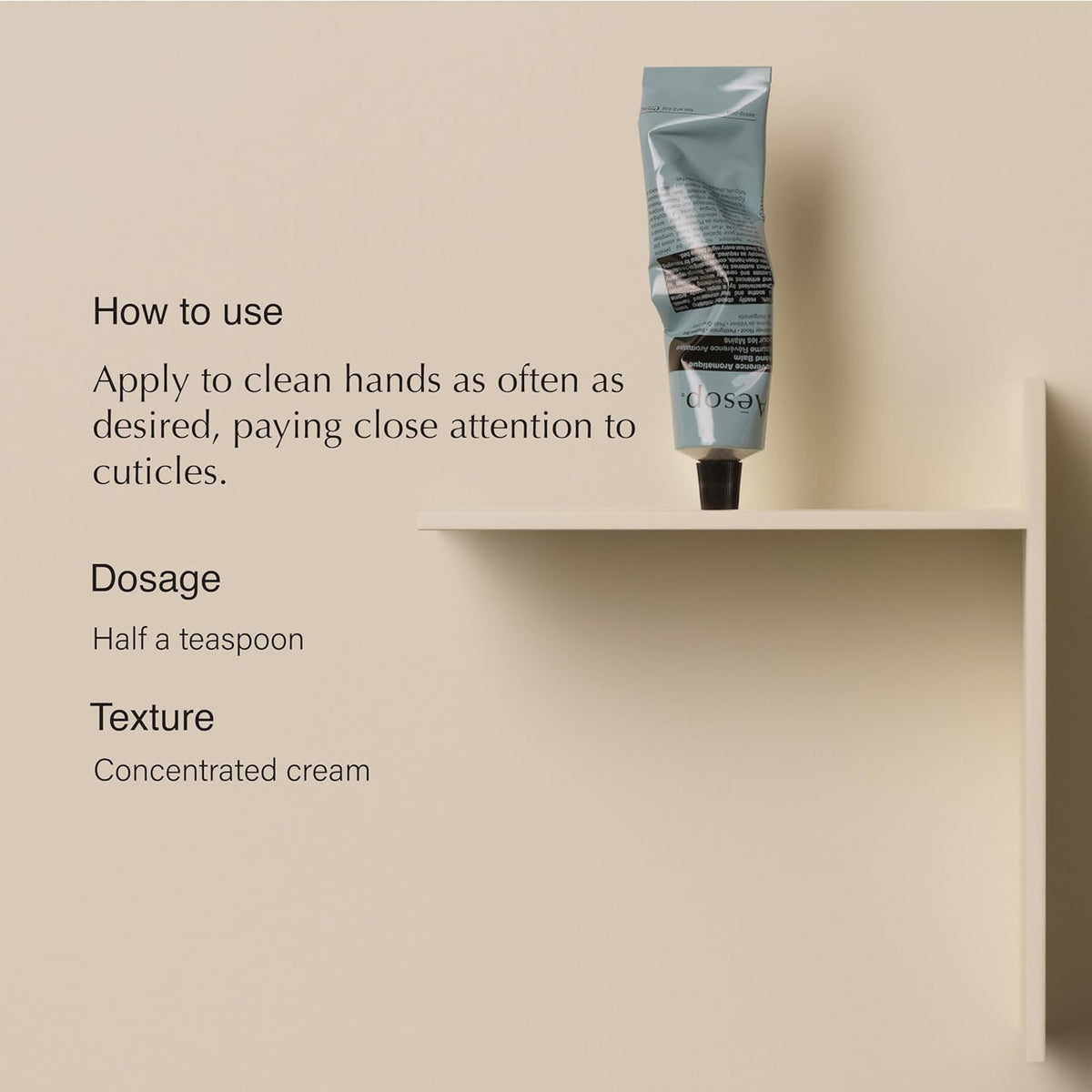 Aesop Reverence Aromatique Travel Size Hand Balm | Lotion that Gently Exfoliates Dry Hands +