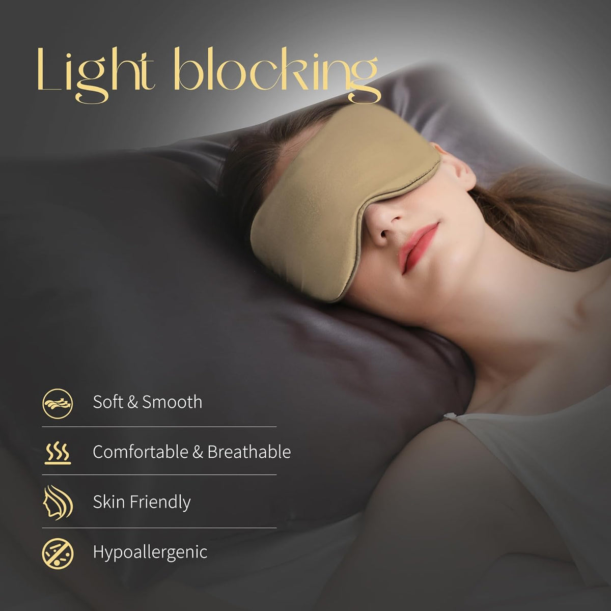 ZIMASILK Adjustable 100% 22 Momme Mulberry Silk Sleep Mask for Sleeping, Filled with Premium