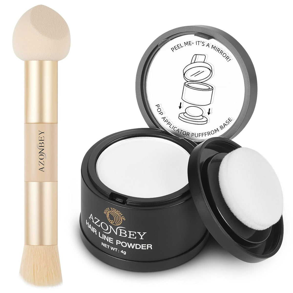 Root Touch Up Sets,Hairline Powder for Women Cover Up- Hairline Concealer for Thin and Thinning
