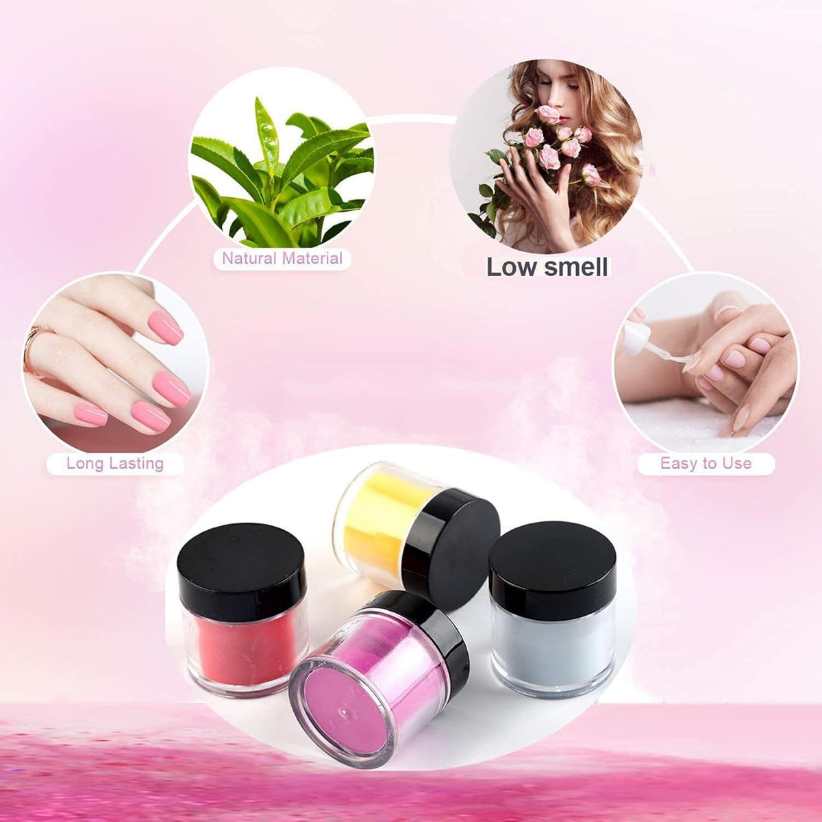 24 Color Acrylic Nail Powder Set, Acrylic Powder Set, Nail DIY Art Design, Acrylic Nail Art 3D Nail