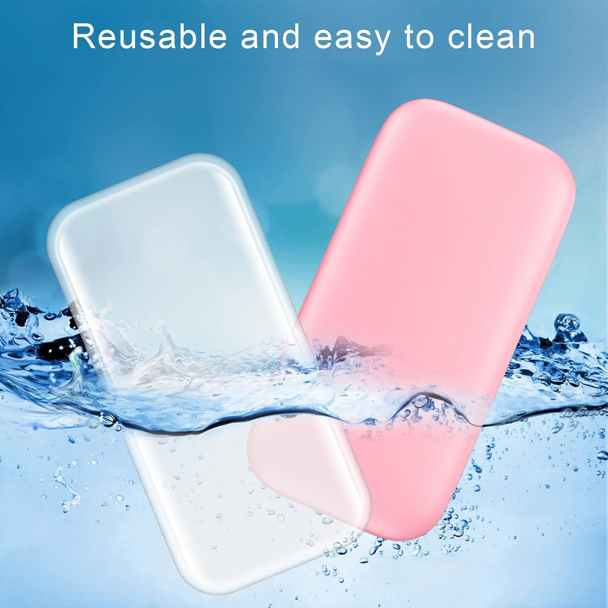 6PCS Silicone False Eyelash Holder Pads for Eyelash Extensions Loose Lash, Reusable Eyelash
