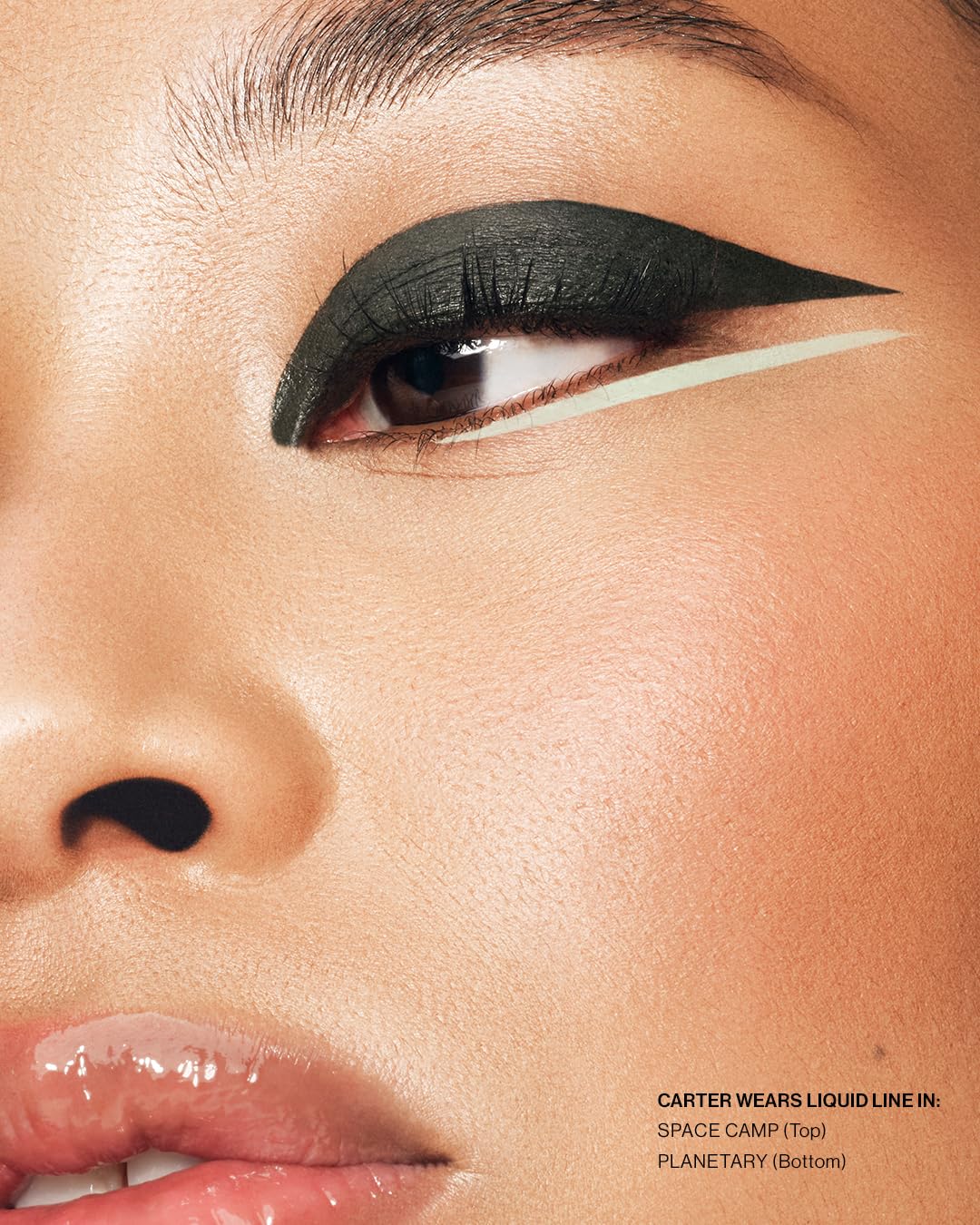 MAKE Beauty Liquid Line Waterproof Liquid Eyeliner Pen. Smudge-Proof Felt Tip for Precise