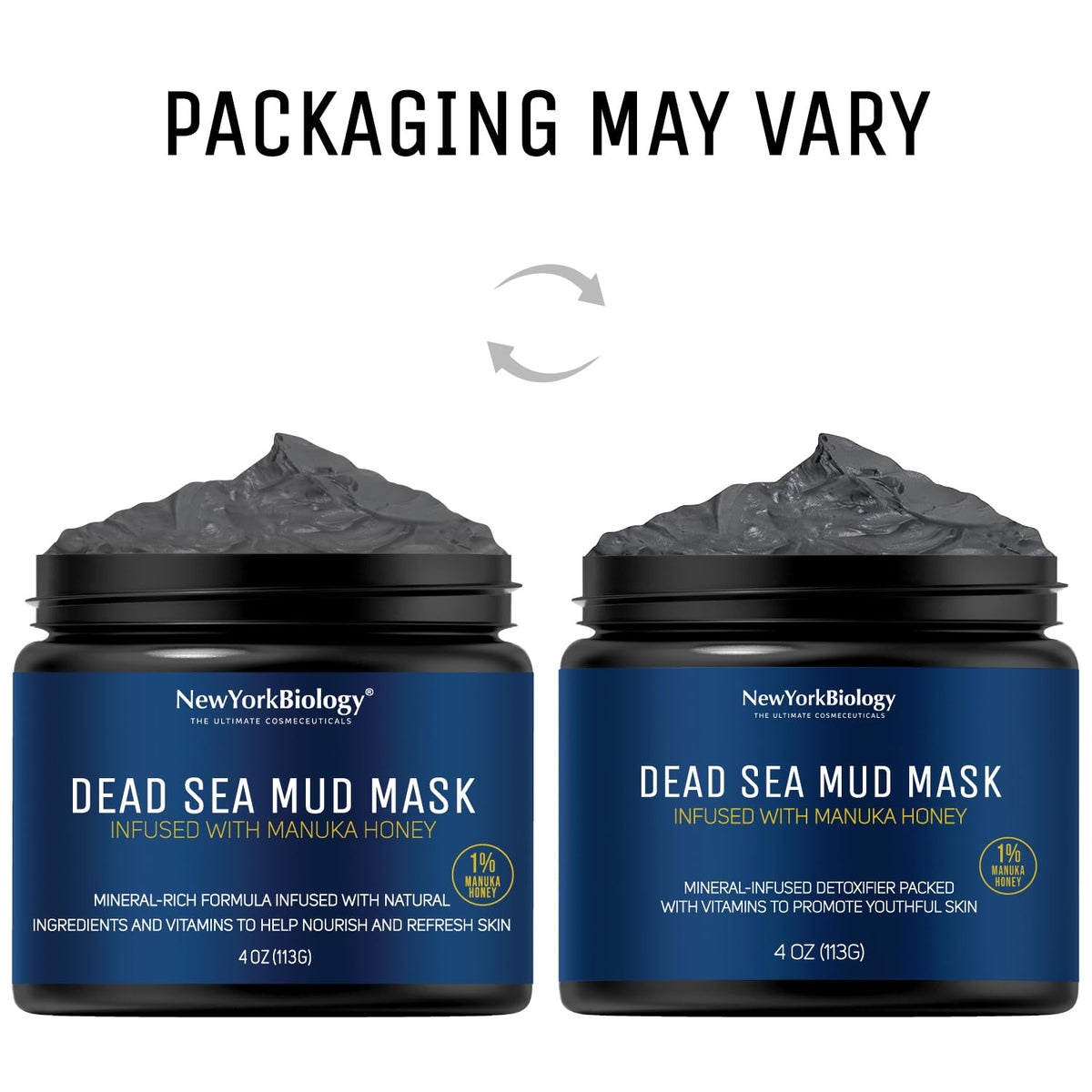 New York Biology Dead Sea Mud Mask for Face and Body | with Manuka Honey | Spa Quality Pore Refiner