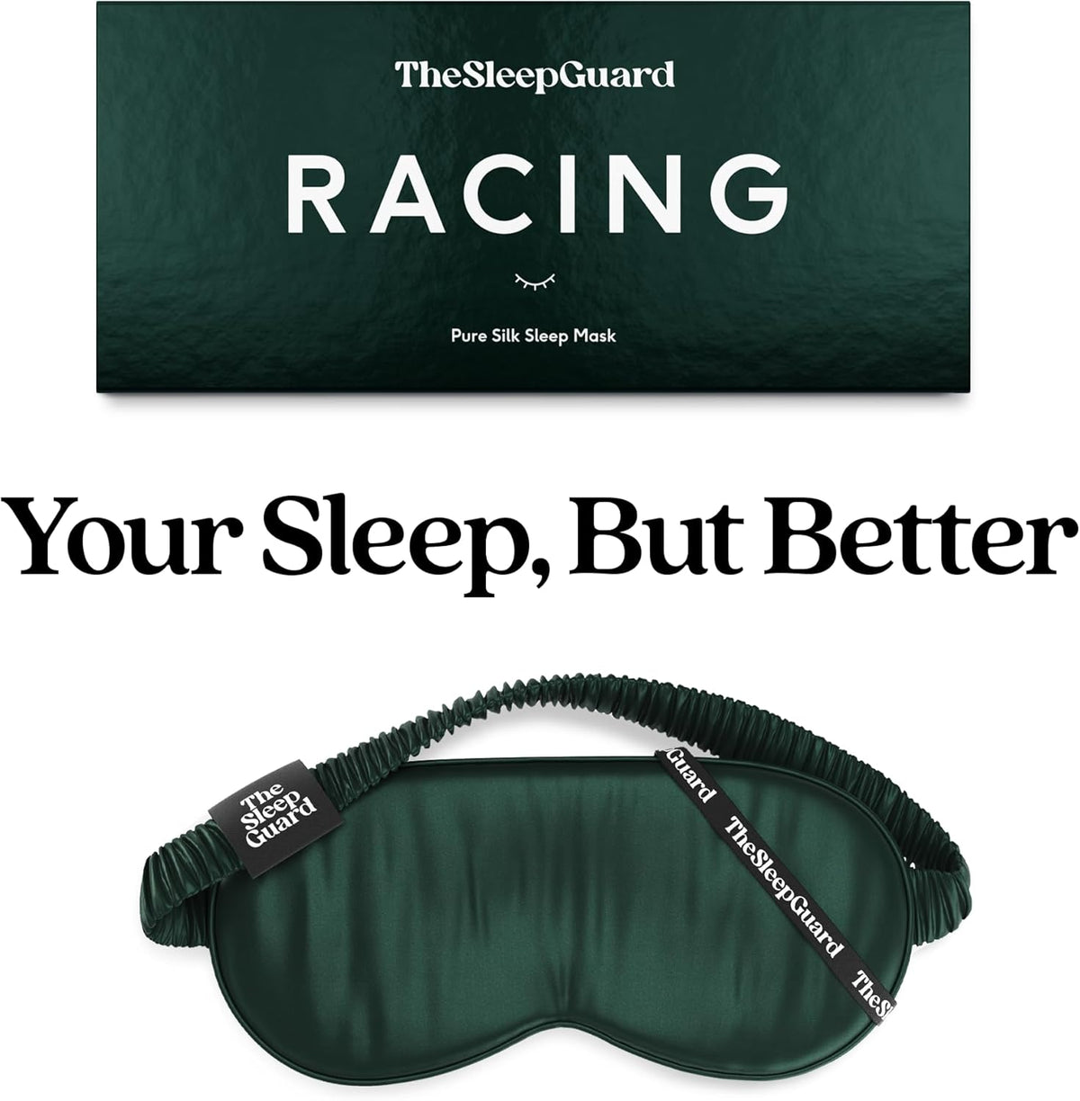 Pure Silk Sleep Mask [100% 6A Mulberry Silk, 22 Momme] Light Blocking Travel Essentials. Eye Masks