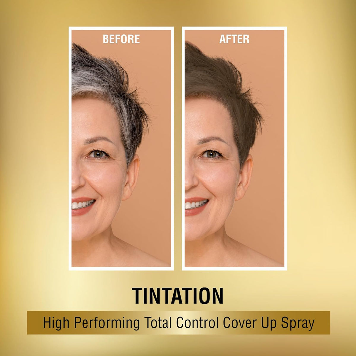 Red by Kiss Tintation Temporary Hair Color Spray, Instant Gray Root Touch Up Coverage