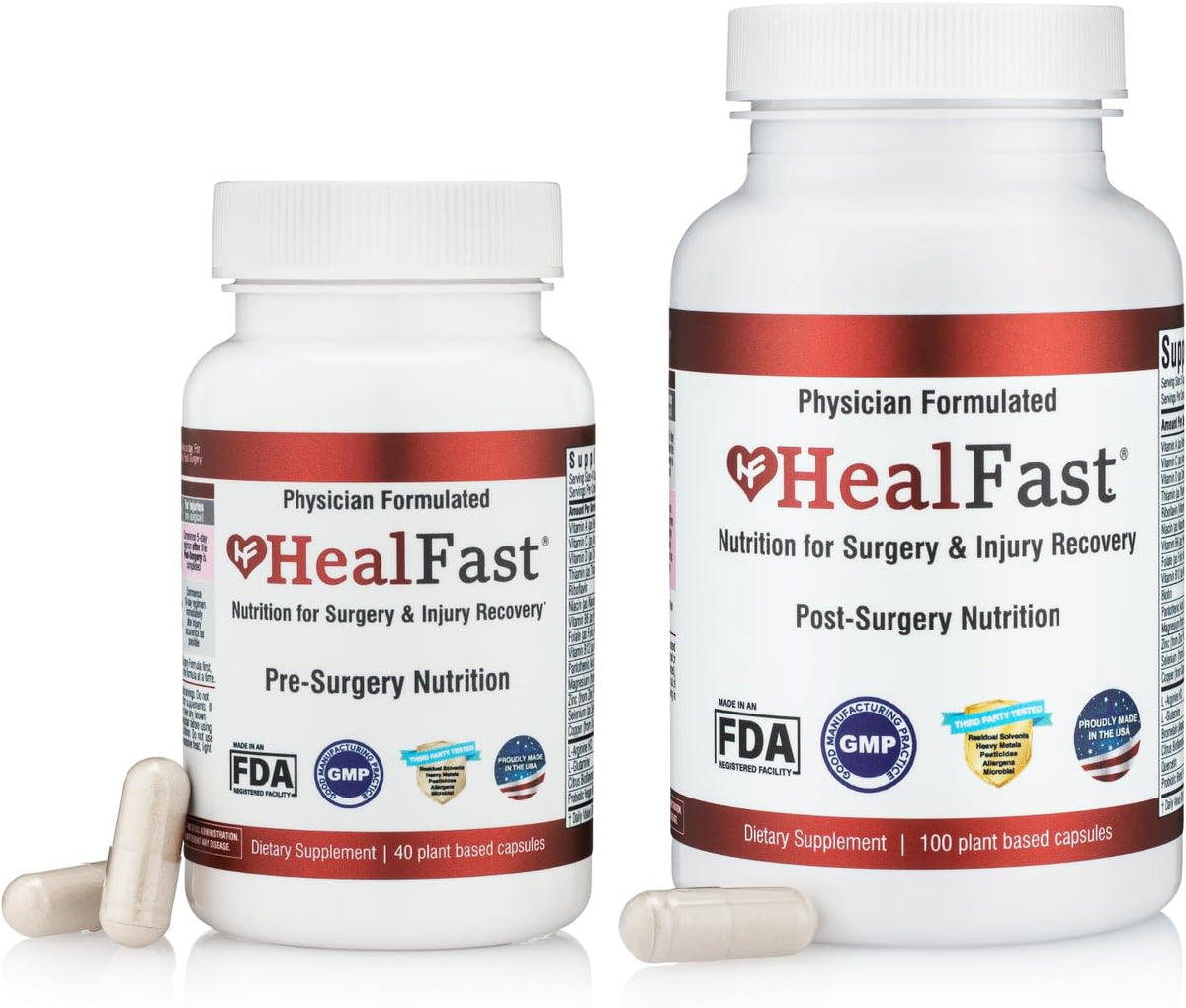 Complete Surgery & Injury Recovery Supplement: for Wound, Scar Treatment & Bruising w/Vitamins