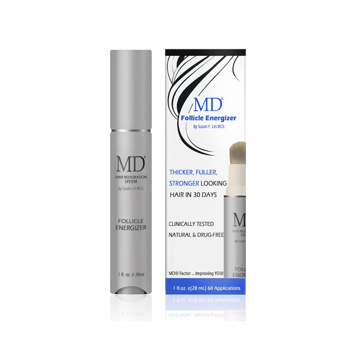 MD Follicle Energizer | Natural Hair Growth Serum | Biotin Infused to Block DHT Production and