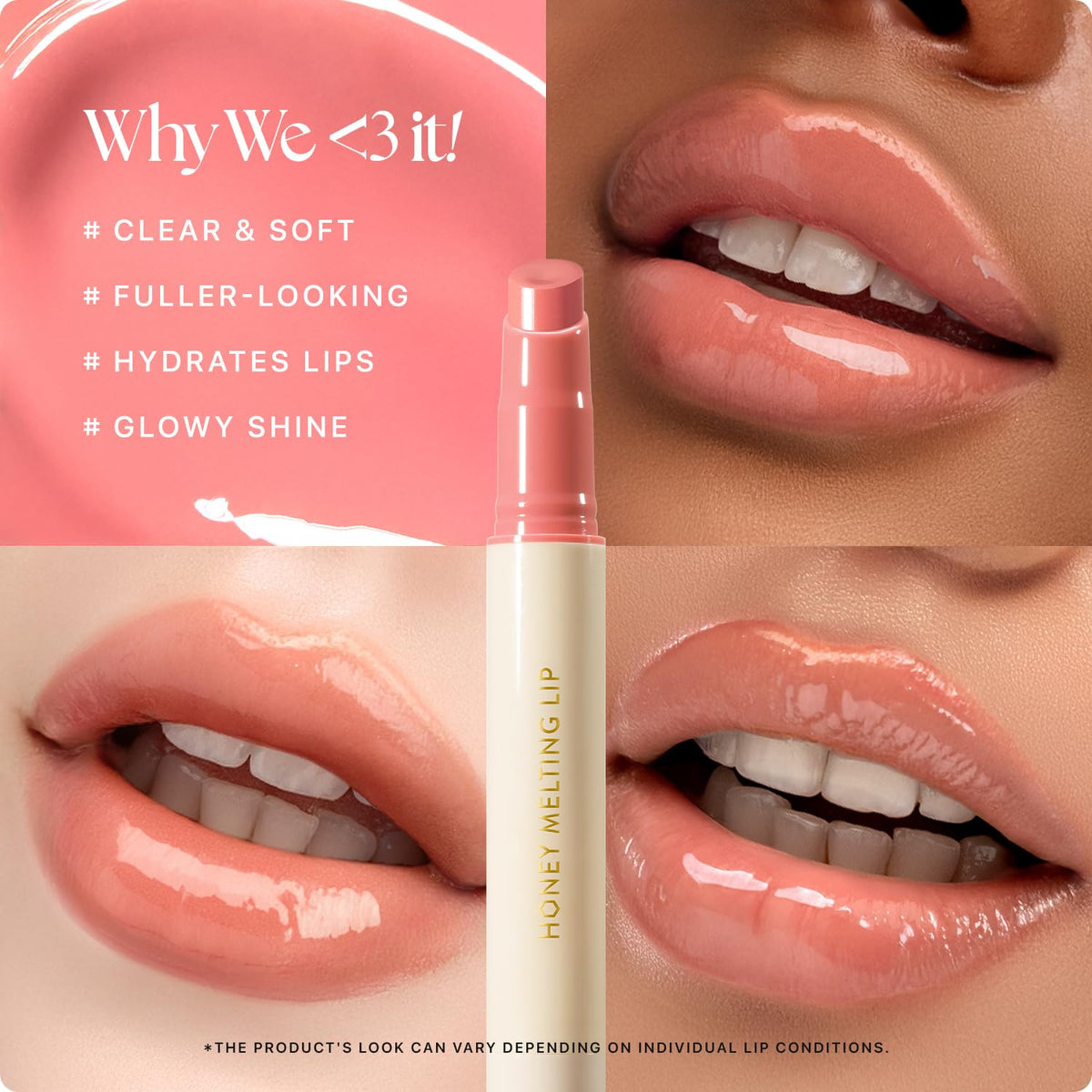 Nature Republic HONEY MELTING LIP (02 FIG) SOFT LIP STICK, Hydrating Gloss, Moisturizing balms