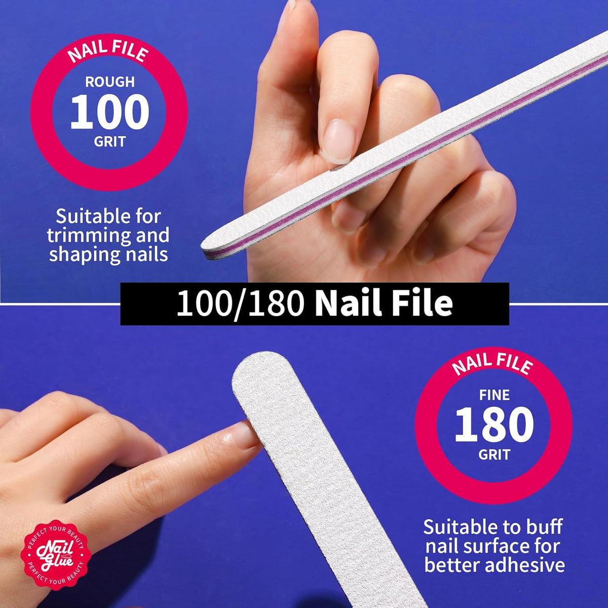 Teenitor Strong Nail Glue, 42ml Professional for Press Ons, Brush-On for Acrylic Nails, Bond With