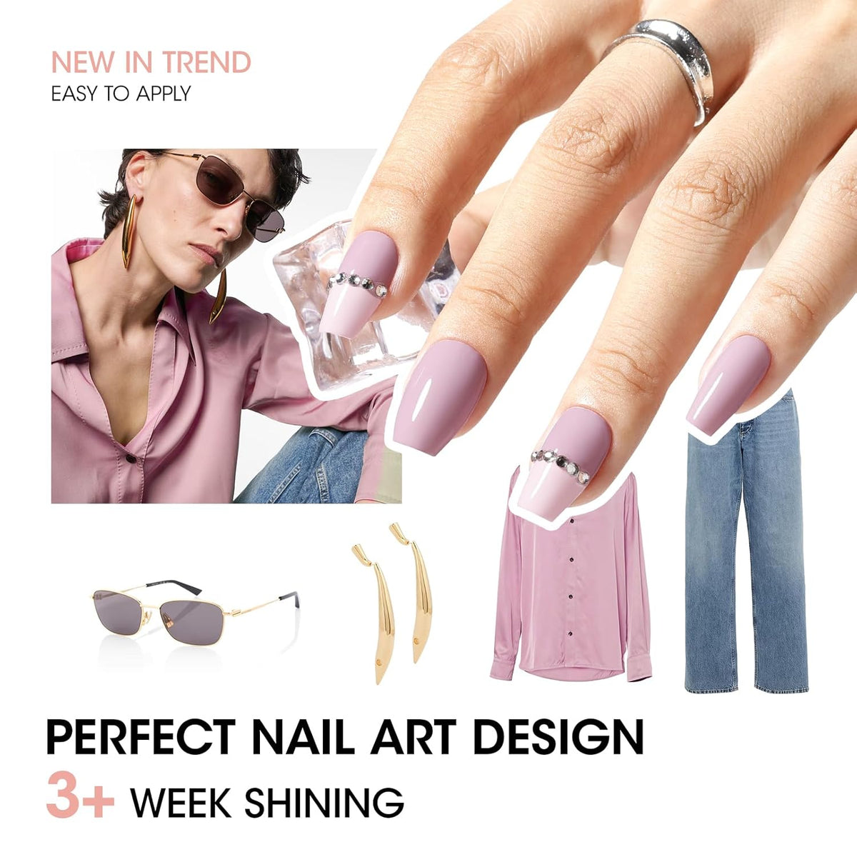 GELLEN Nude Nail Polish, Quick Air Dry Natural Traditional Regular Nail Polish 6 Colors Neutral Set