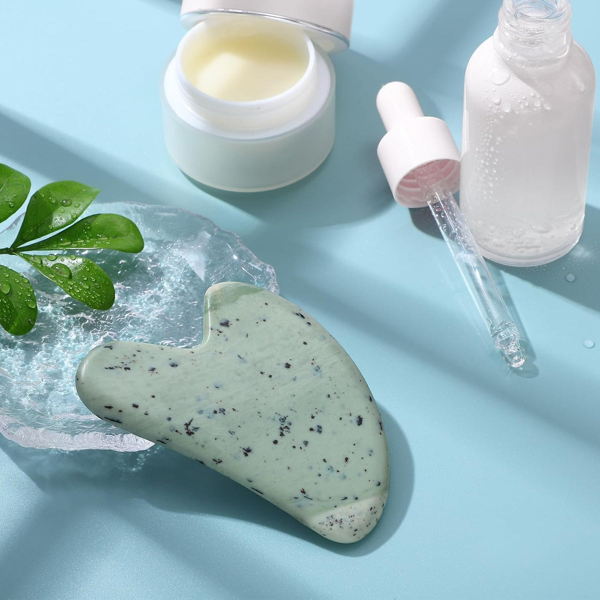 Gua Sha Facial Tools Guasha Tool Gua Sha Jade Stone for Face Skincare Facial Body Acupuncture