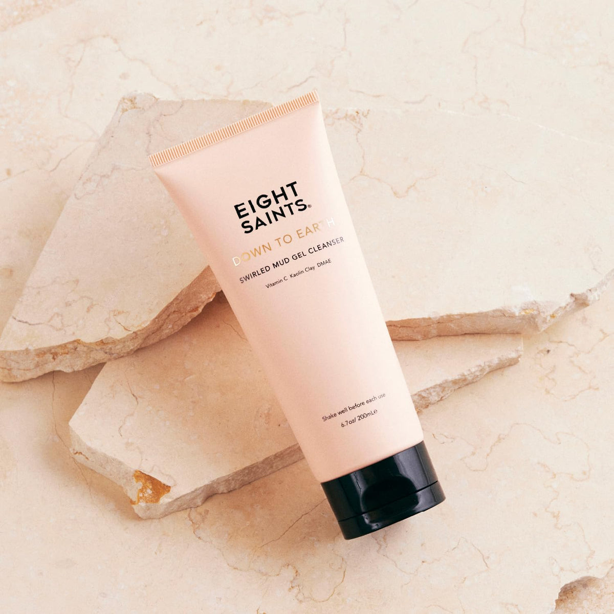Eight Saints Down To Earth Mud Gel Face Wash, Natural and Organic, Gentle and Effective Daily Anti