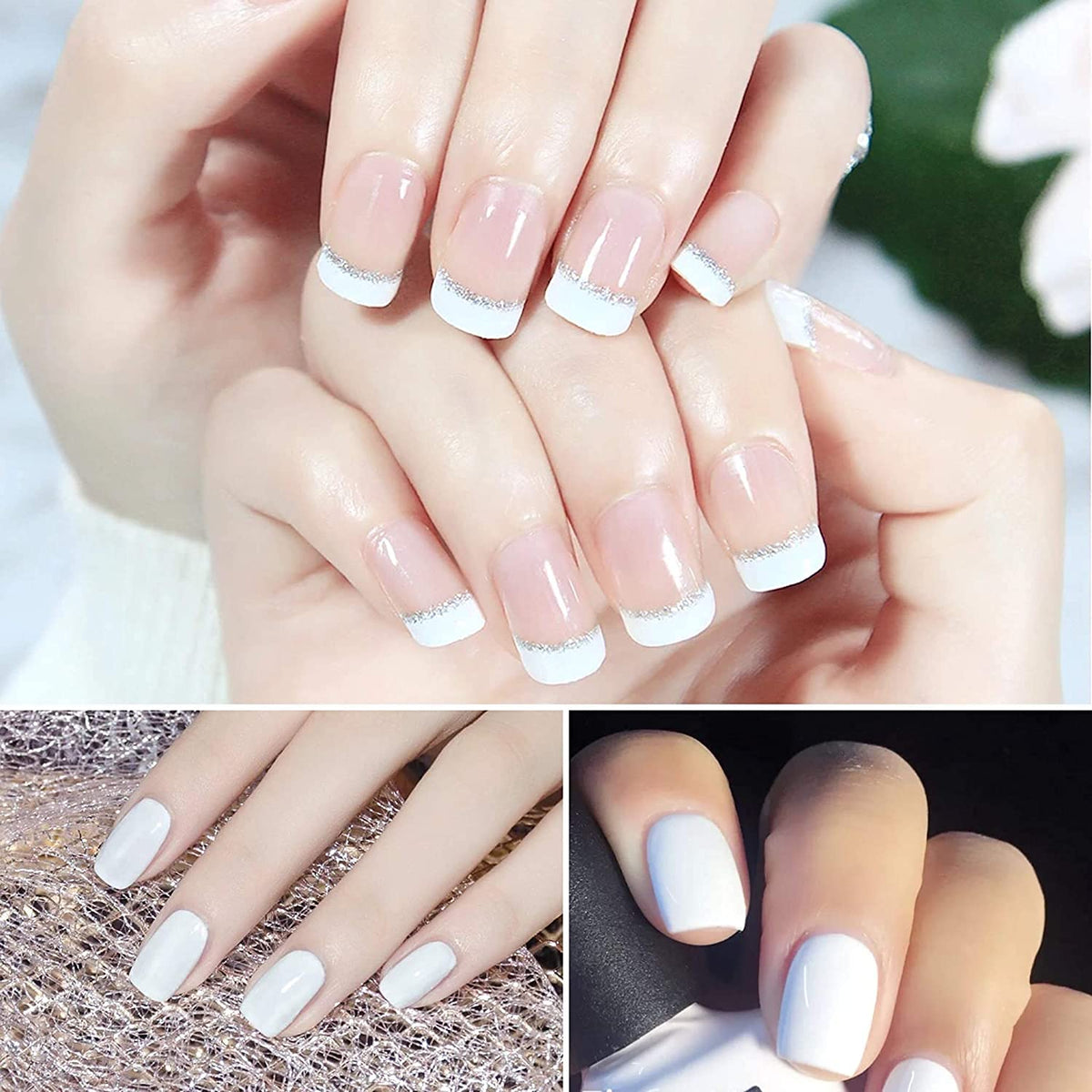 Gel Nail Polish Starter Kit - 6 Colors Gel Polish Set Base Top Coat, 36W LED Nail Dryer Lamp with