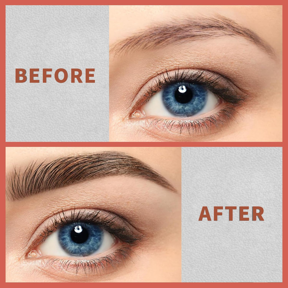 4-Fork Tip Microblading Eyebrow Pen With Brow Gel - 2-in-1 Waterproof Eyebrow Pencil, Long-Lasting