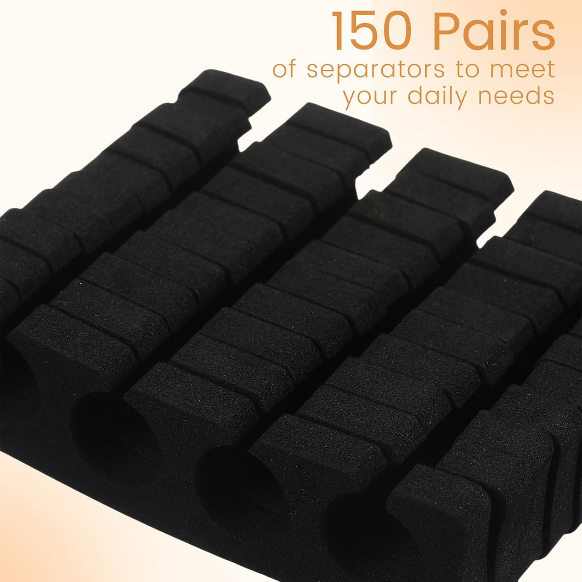 300 Pcs Toe Separators for Nail Polish Bulk Toe Separator Pedicure Correct Foot for Men Women Nail